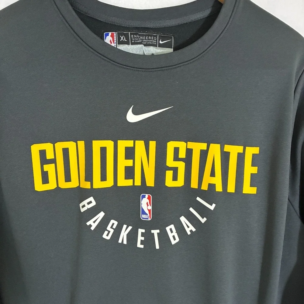 Nike Golden State Warriors Basketball Fleece Line Pullover XL Center Swoosh Logo